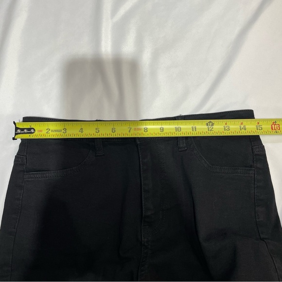 SHEIN Black Distressed Skinny Jeans NWOT Size Large Everyday Jeans Dark Denim - Picture 10 of 12